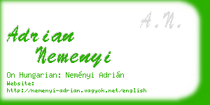 adrian nemenyi business card